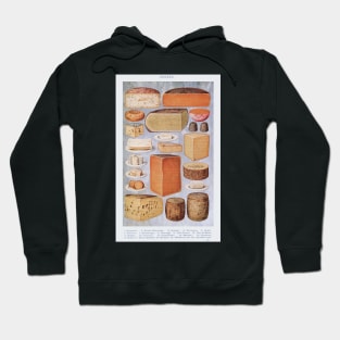 Vintage Cheese Board Chart Hoodie